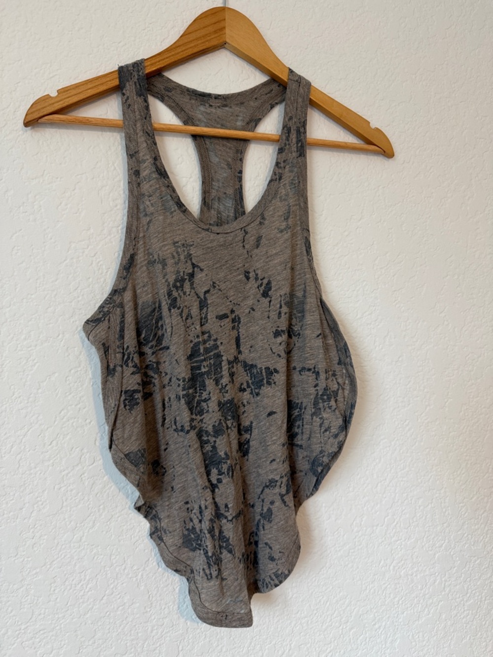 ALO Yoga Gray Marble Racerback Tank